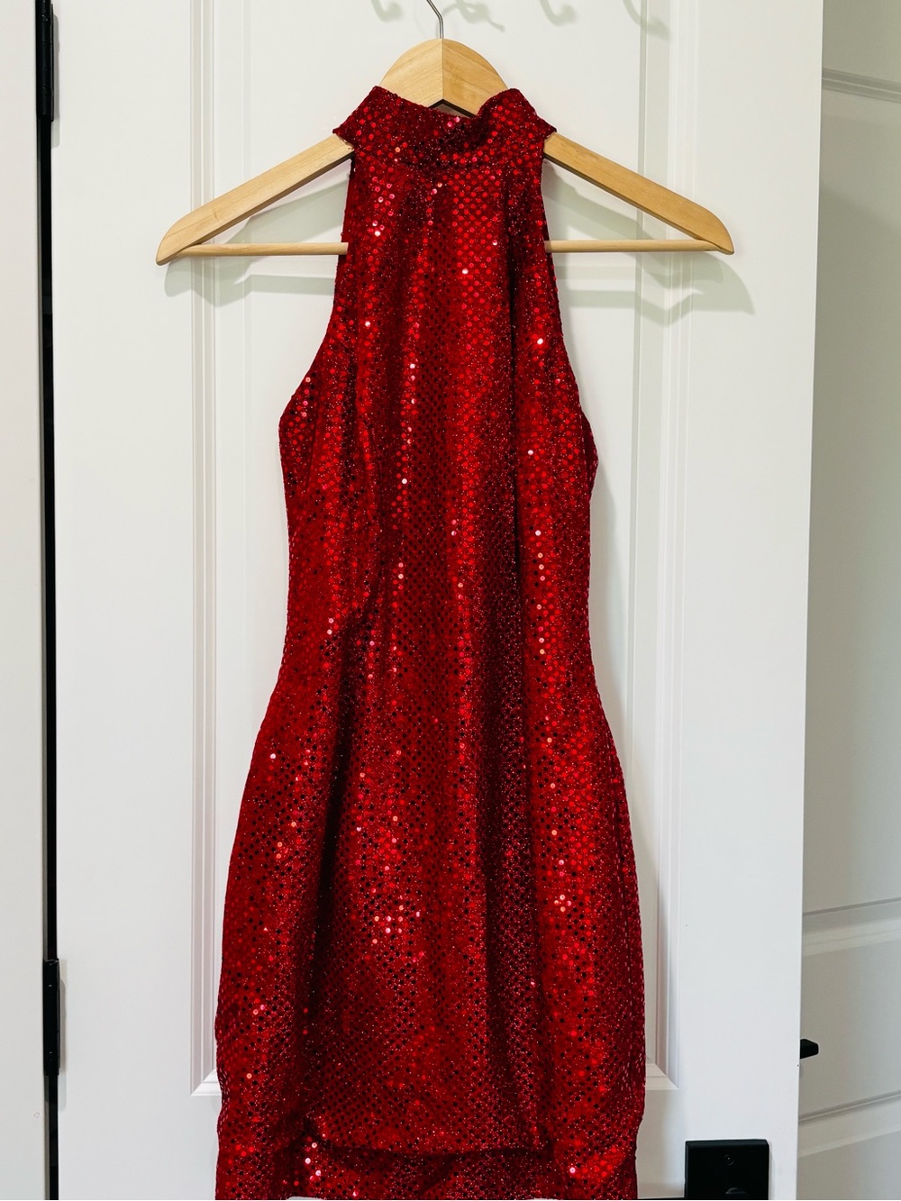 Vintage 80/90’s Roberta Halter Sequin Evening Dress with open back